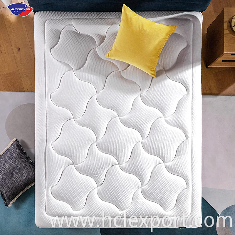 Premium imported twin full king queen mattress roll in box royal swirl gel memory rebonded foam mattress